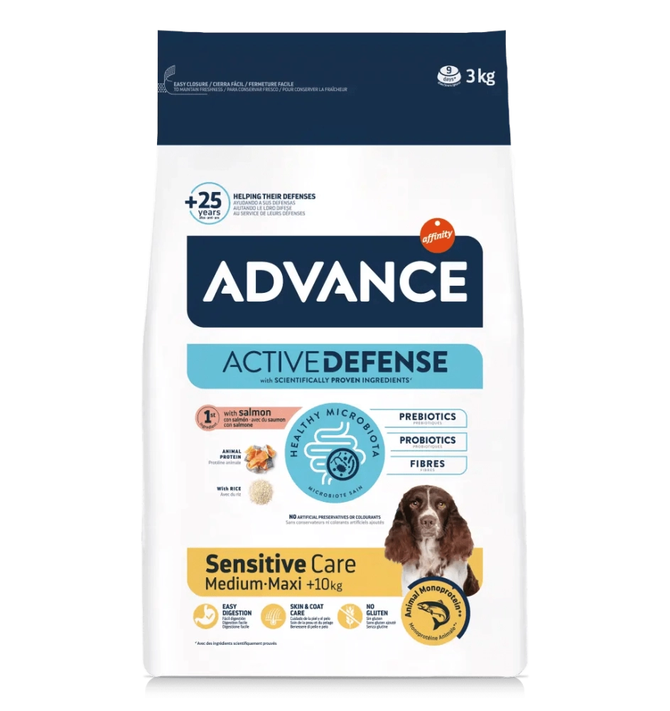 ADVANCE SENSITIVE MED/MAXI ADULT LOSOS 3kg