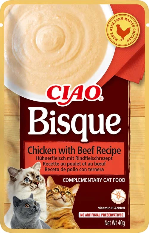 CIAO BISQUE PILETINA GOVEDINA 40g