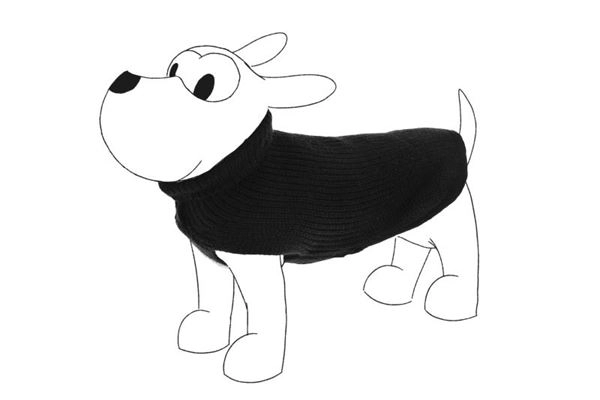 FERRIBIELLA DŽEMPER CRNI 75cm