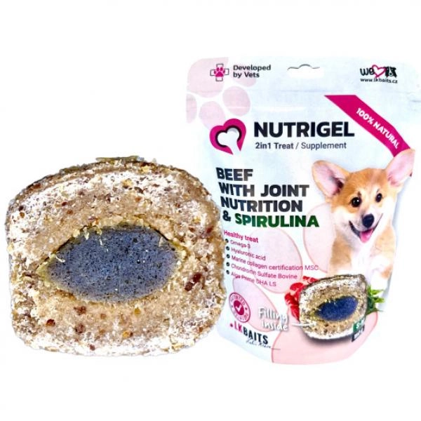 LK BAITS NUTRIGEL BEEF WITH JOINT NUTRITION&SPIRULINA S-M 150g