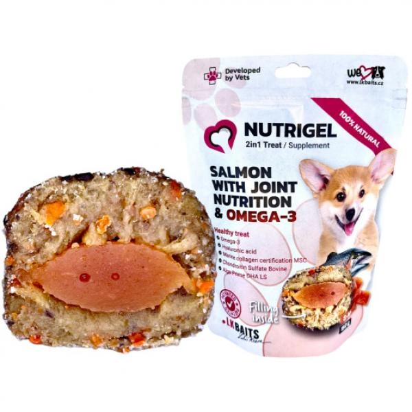 LK BAITS NUTRIGEL SALMON WITH JOINT NUTRITION&OMEGA-3 S-M 150g