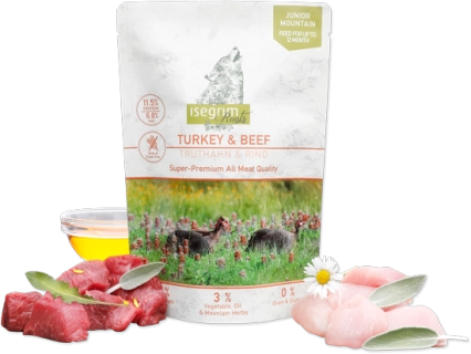 ISEGRIM JUNIOR ĆURETINA GOVEDINA 410g