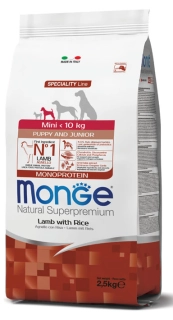 MONGE MINI PUPPY JAGNJETINA 800g