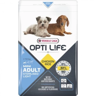 OPTI LIFE MINI ADULT PILETINA STERILISED 2,5kg