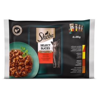 SHEBA SELECT SLICES 4x85g
