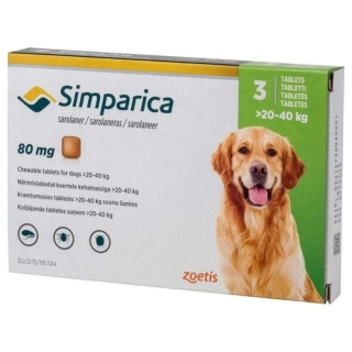 SIMPARICA 20-40kg 1kom