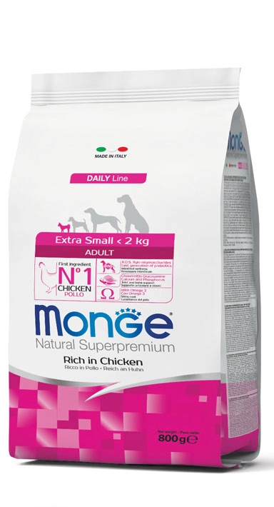 MONGE EXTRA SMALL ADULT PILETINA 800g