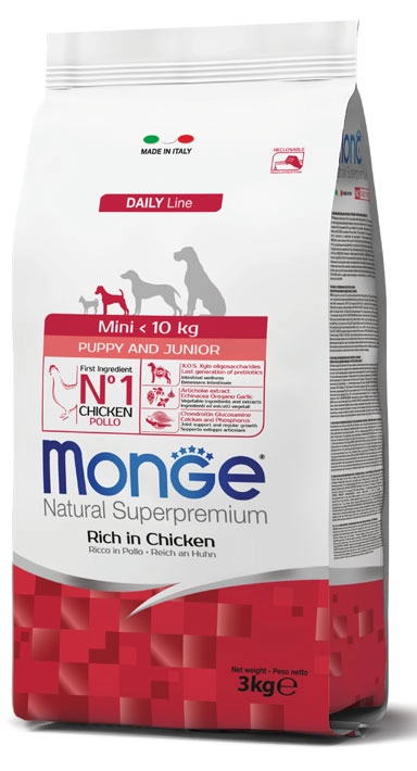 MONGE MINI PUPPY PILETINA 800g