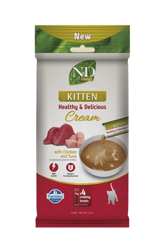 N&D PRIME KITTEN TEČNA POSLASTICA PILE TUNA 1kom 15g