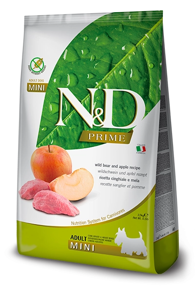 N&D PRIME MINI ADULT DIVLJA SVINJA JABUKA 800g
