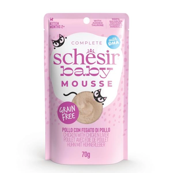 SCHESIR BABY CAT MOUSSE PILETINA I PILEĆA JETRA 70g