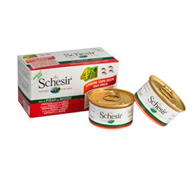 SCHESIR DOG PILETINA GOVEDINA 4x85g