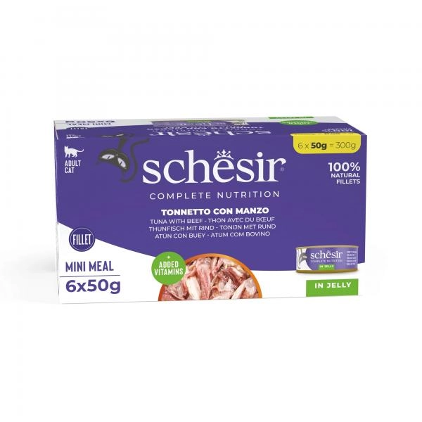 SCHESIR TUNA GOVEDINA U ŽELEU 6x50g (300g)