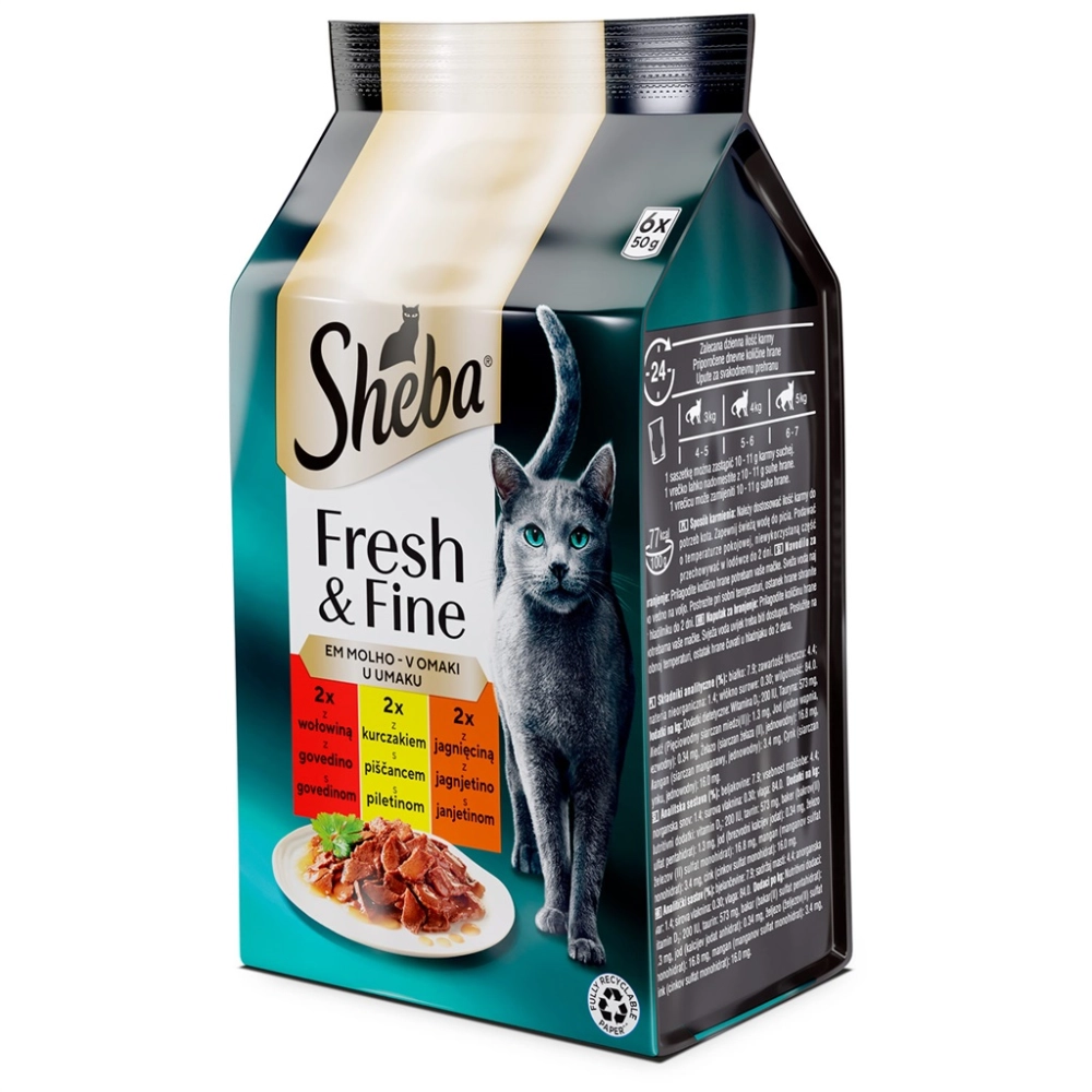 SHEBA GOVEDINA PILETINA 6x50g