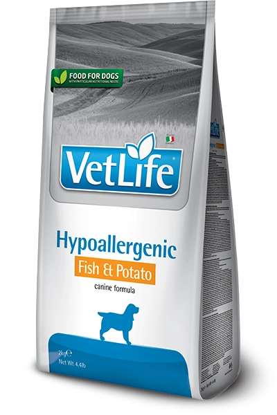 VET LIFE HYPOALLERGENIC FISH POTATO 12KG